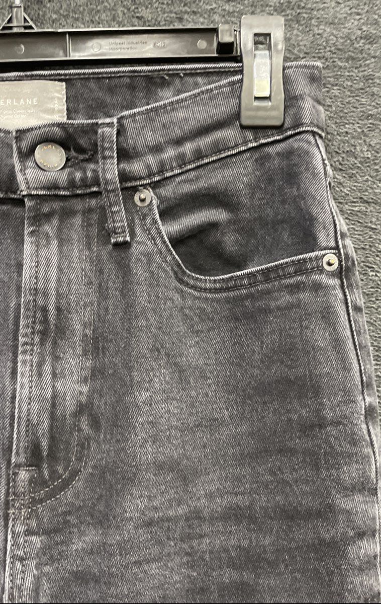 Everlane Women's The Original Cheeky Jean Washed Black High Rise Sz 25 Regular