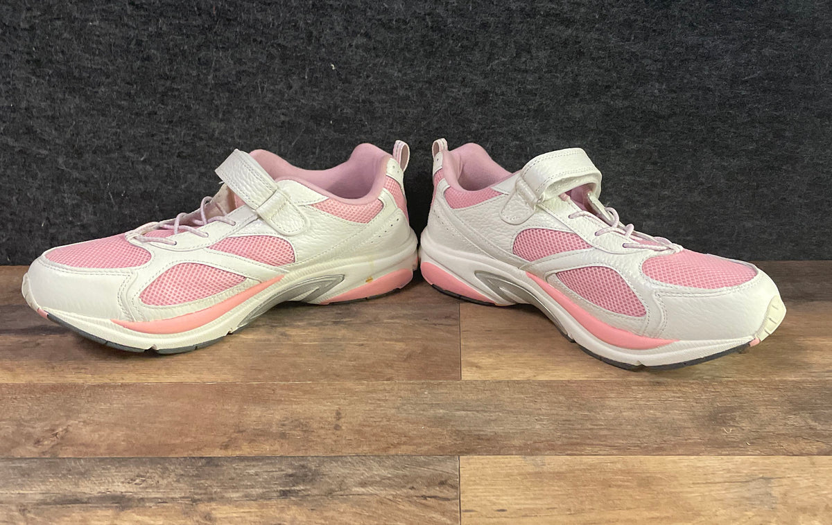 Dr. Comfort Victory White Pink Orthopedic Walking Shoes Women's Size 12W