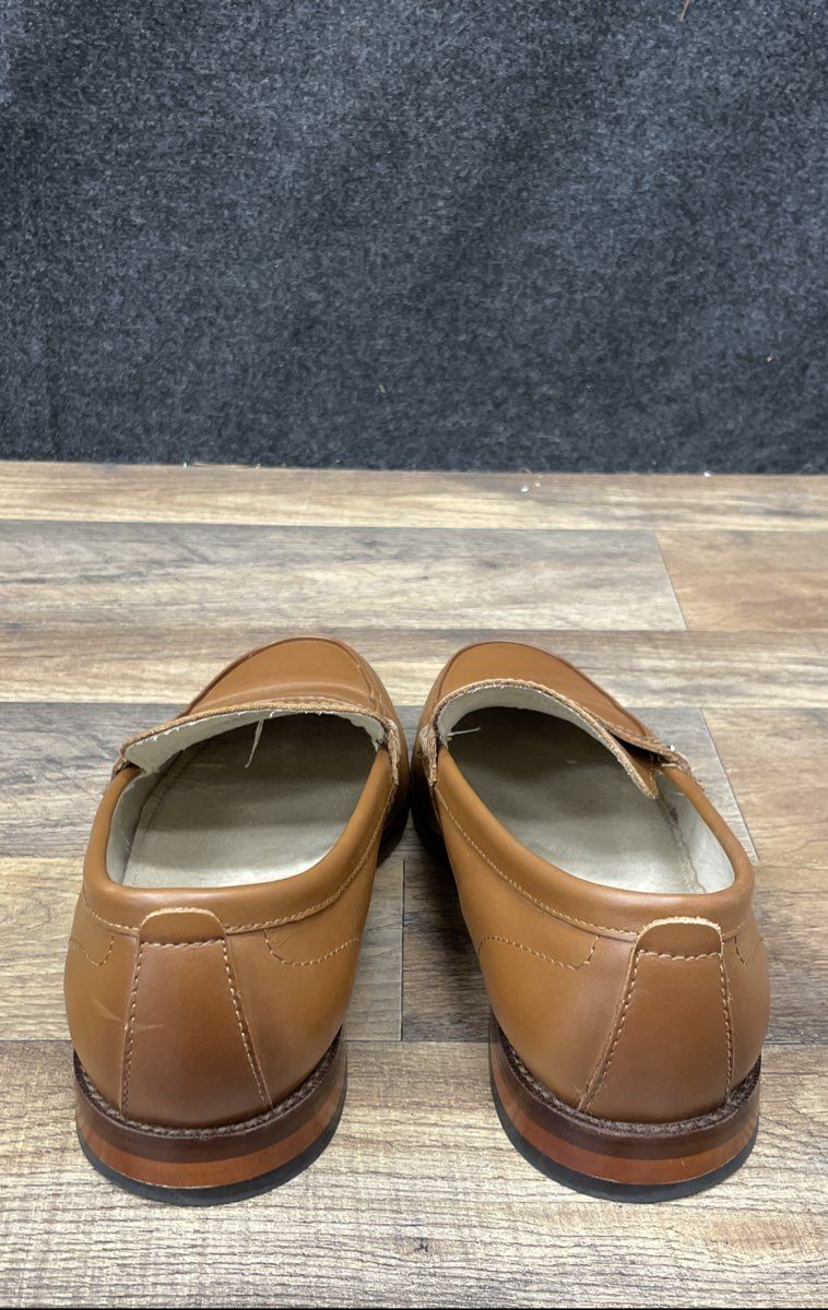 Banana Republic Men's Cognac Leather Penny Loafers Dress Shoes Size 9.5
