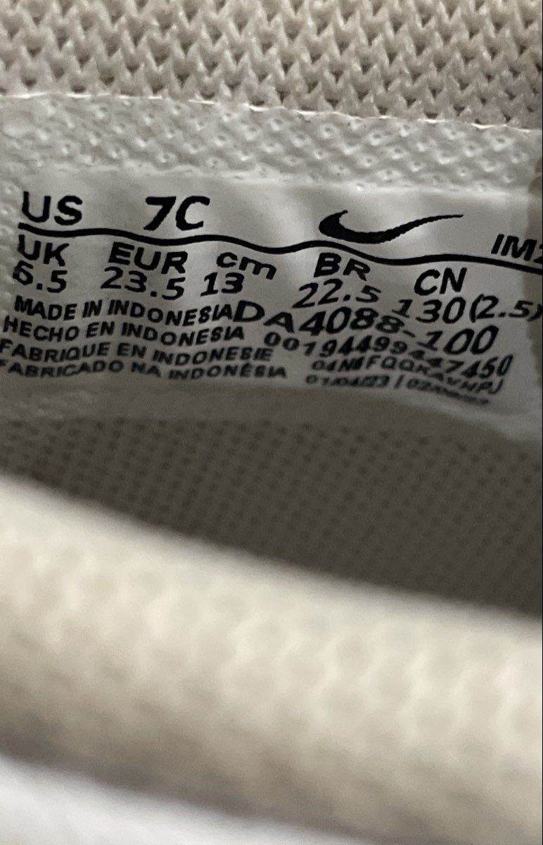 Nike Blazer Mid '77 White Black Toddler High Top Shoes Size 7C