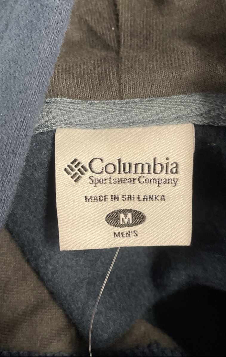 Columbia Men's Blue Hart Mountain Pullover Hoodie Cotton Blend Fleece NWT Sz M