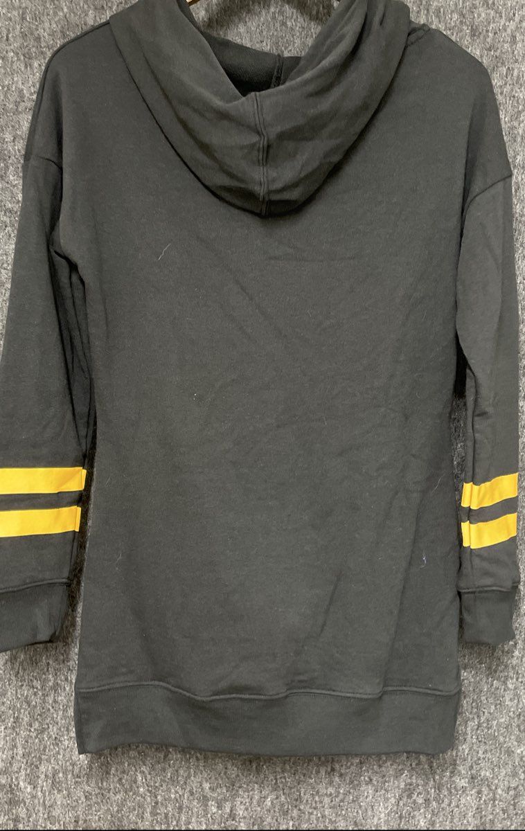 Ultra Game Women's NFL Pittsburgh Steelers Hoodie Dress Black NWT Sz Small