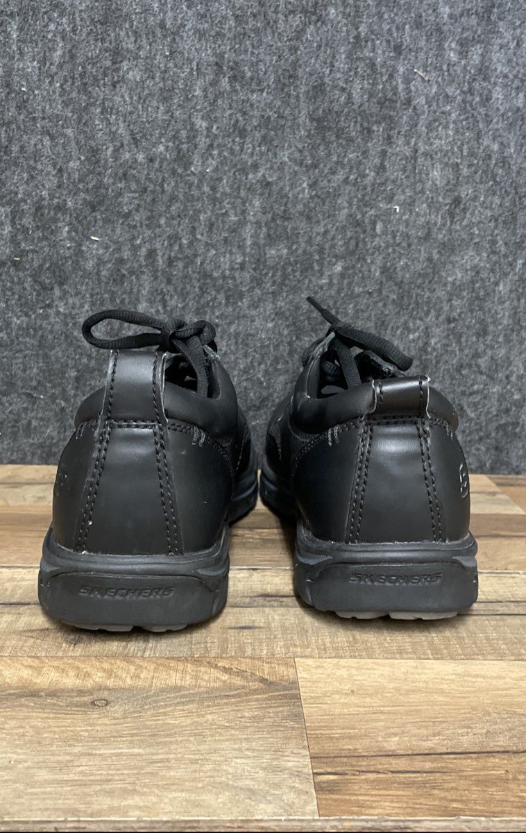 Skechers Segment Rilar Black Leather Oxford Shoes Men's Size 8