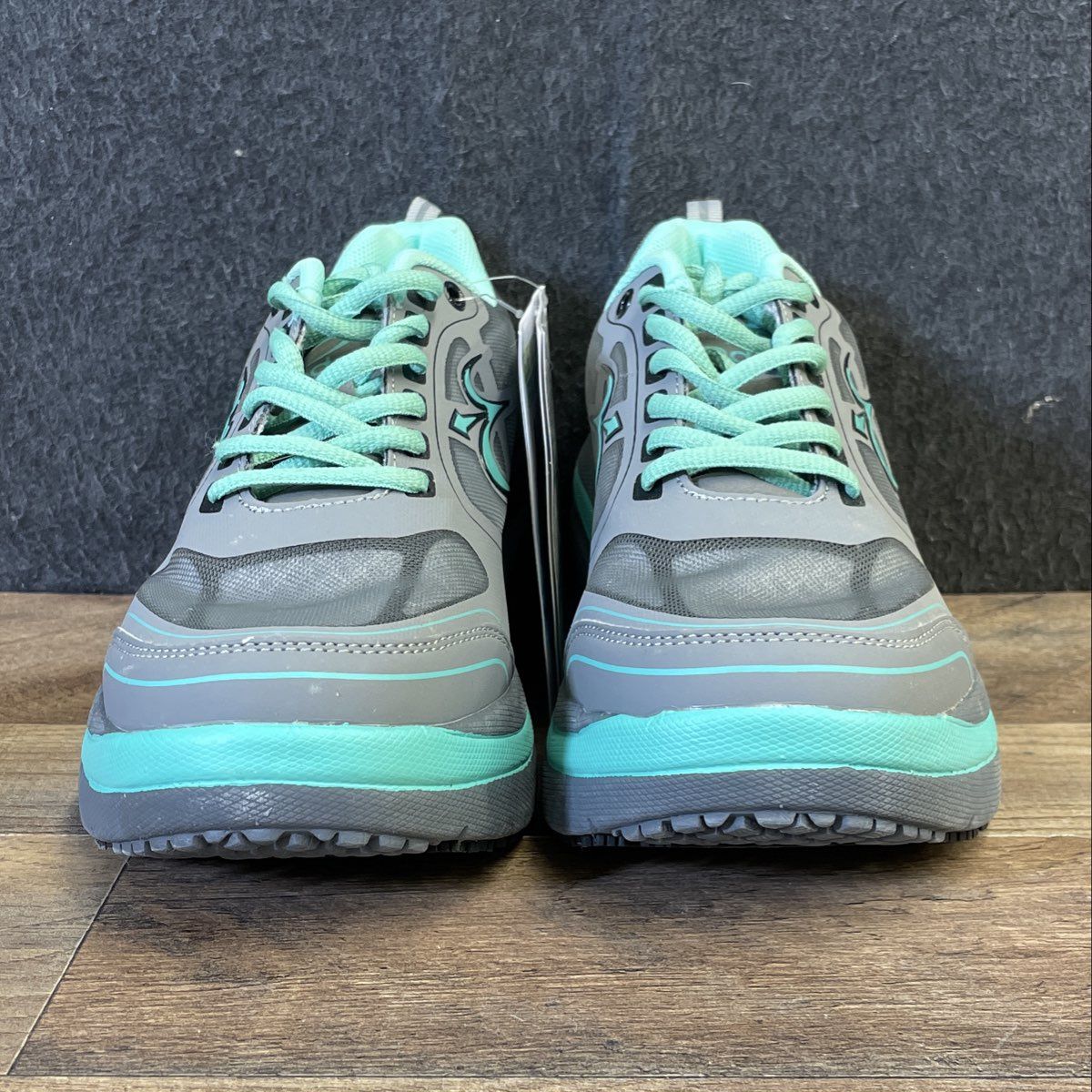 Gravity Defyer G-Defy Ion Grey Teal VersoShock Running Sneakers Size 7.5