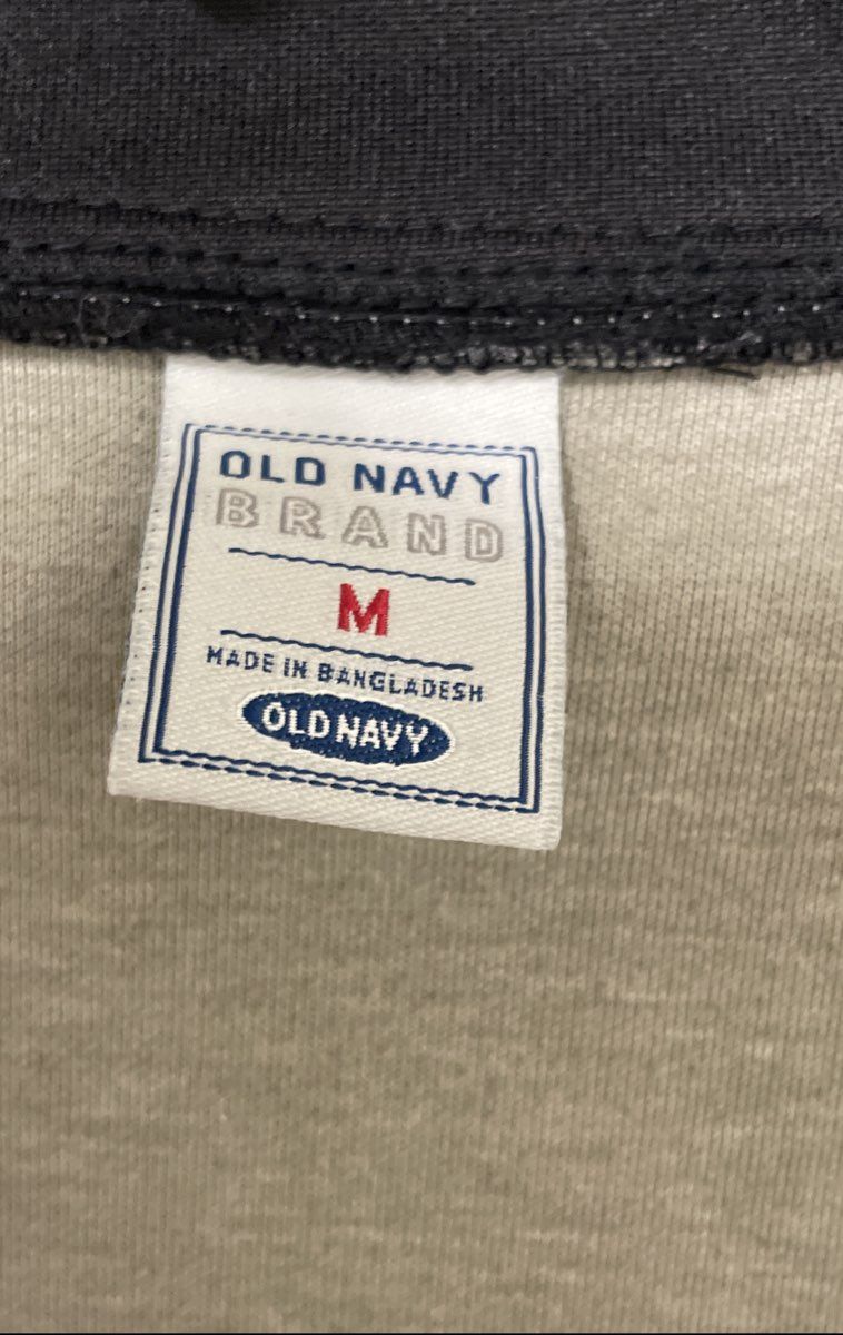 Old Navy Men's Gray Black Colorblock Full Zip Track Jacket Griffin Crest Sz M