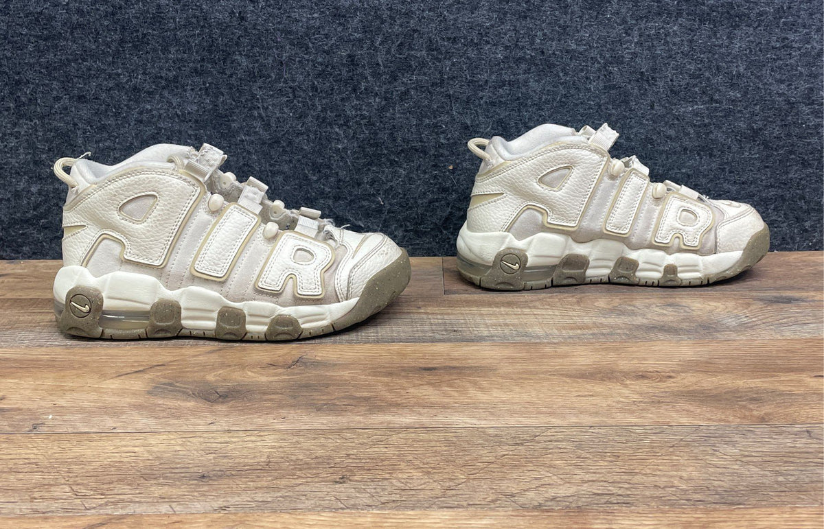 Nike Air More Uptempo Coconut Milk Sanddrift Team Gold Youth Size 4.5Y