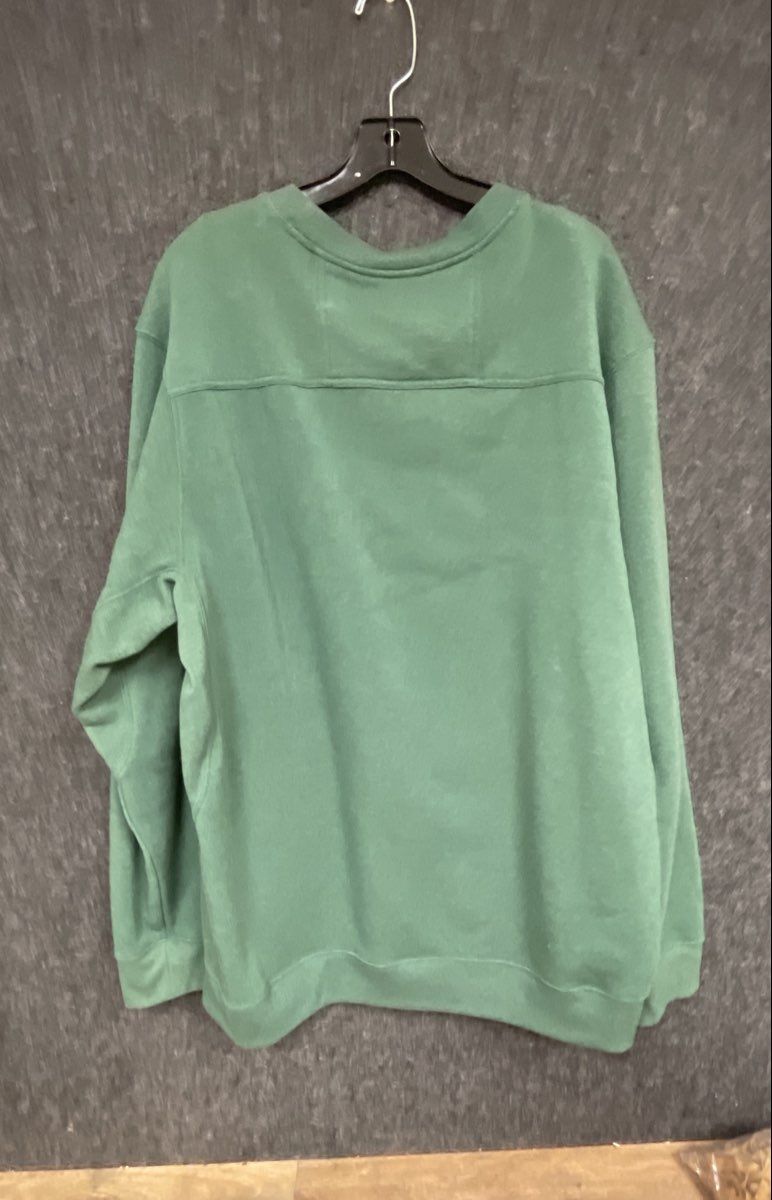 Duluth Trading Co Men's Green Heathered Long Sleeve Crew Neck Sweatshirt Sz XL