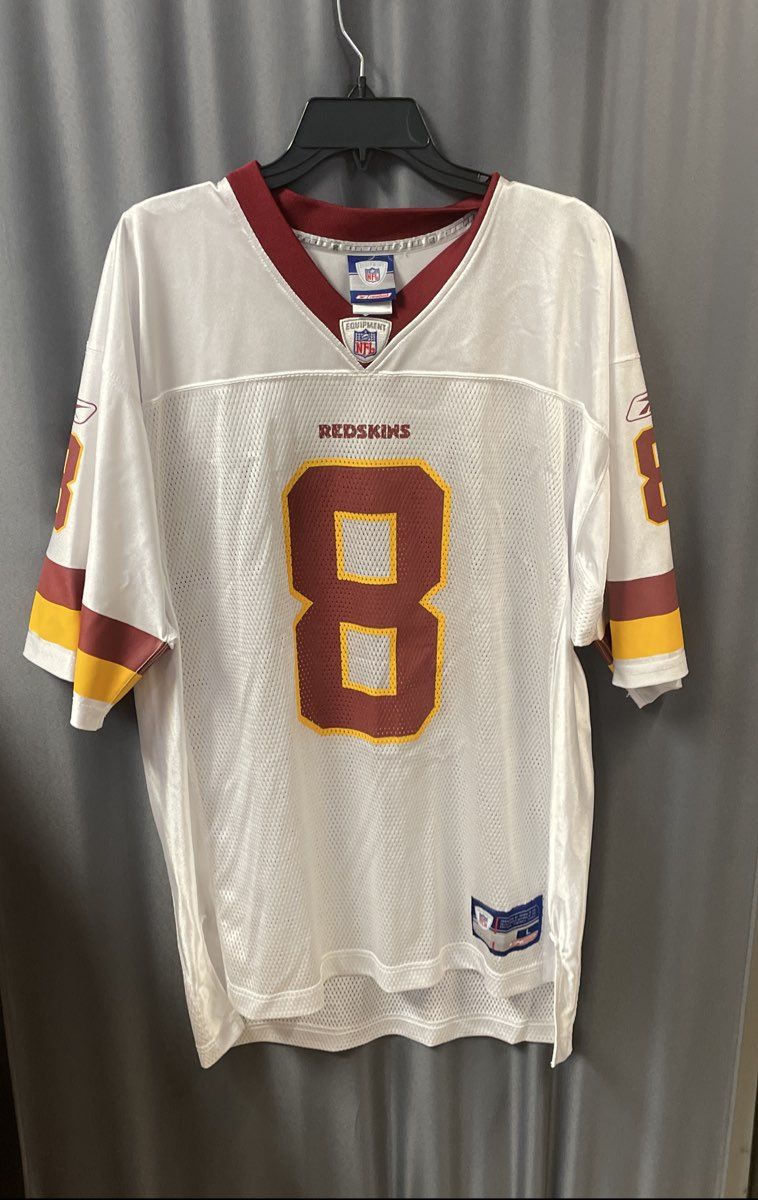Vintage 2004 Reebok Mark Brunell Washington Redskins #8 NFL Jersey White Sz L