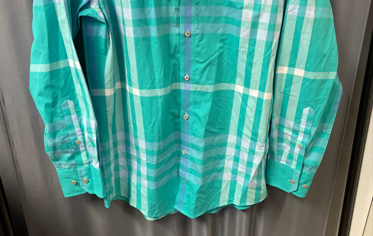 Southern Tide Men's Sailgate Plaid Trim Fit Shirt Tropical Palm NWT Sz M