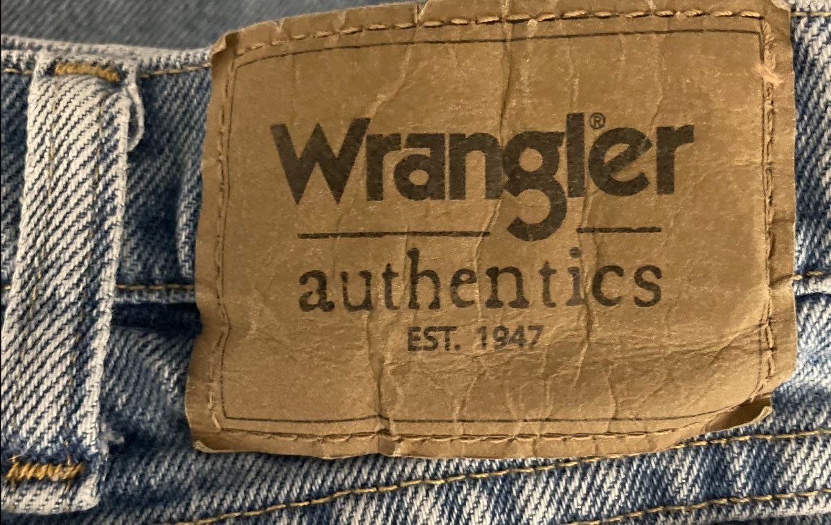 Wrangler Authentics Men's Light Wash Blue Stretch Denim Jeans Sz 34x28