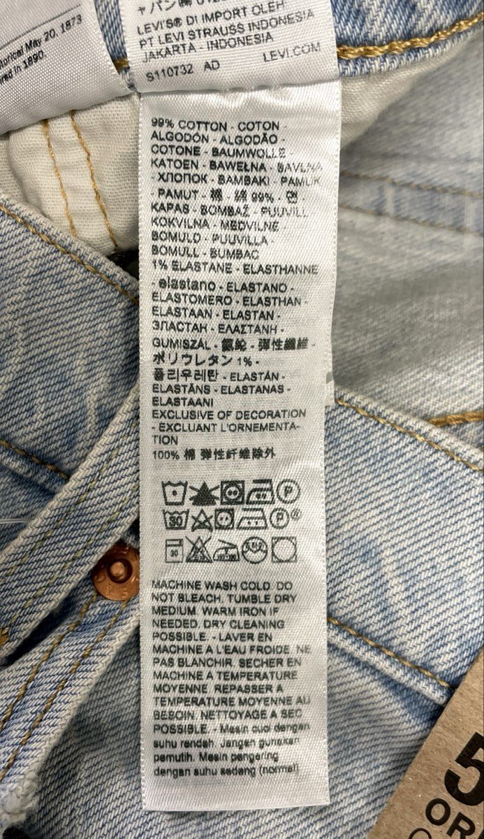 Levi's Women's 501 Original Cropped Jeans Light Wash High Rise NWT Sz 32x26