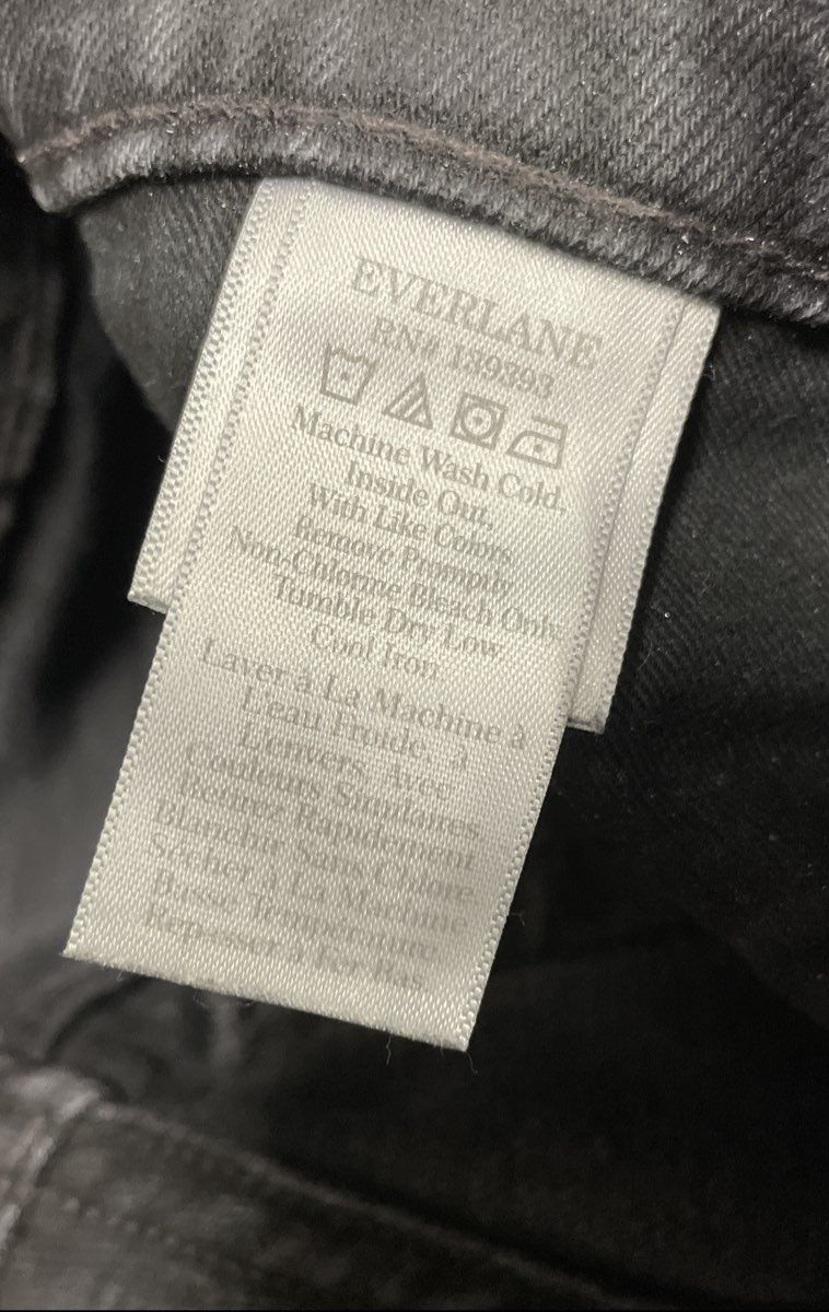 Everlane Women's The Original Cheeky Jean Washed Black High Rise Sz 25 Regular