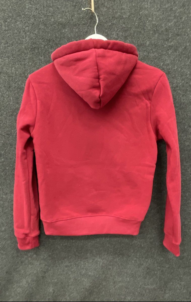 Aeropostale Women's Red Pullover Hoodie Graphic Logo Est 1987 Fleece NWT Sz S