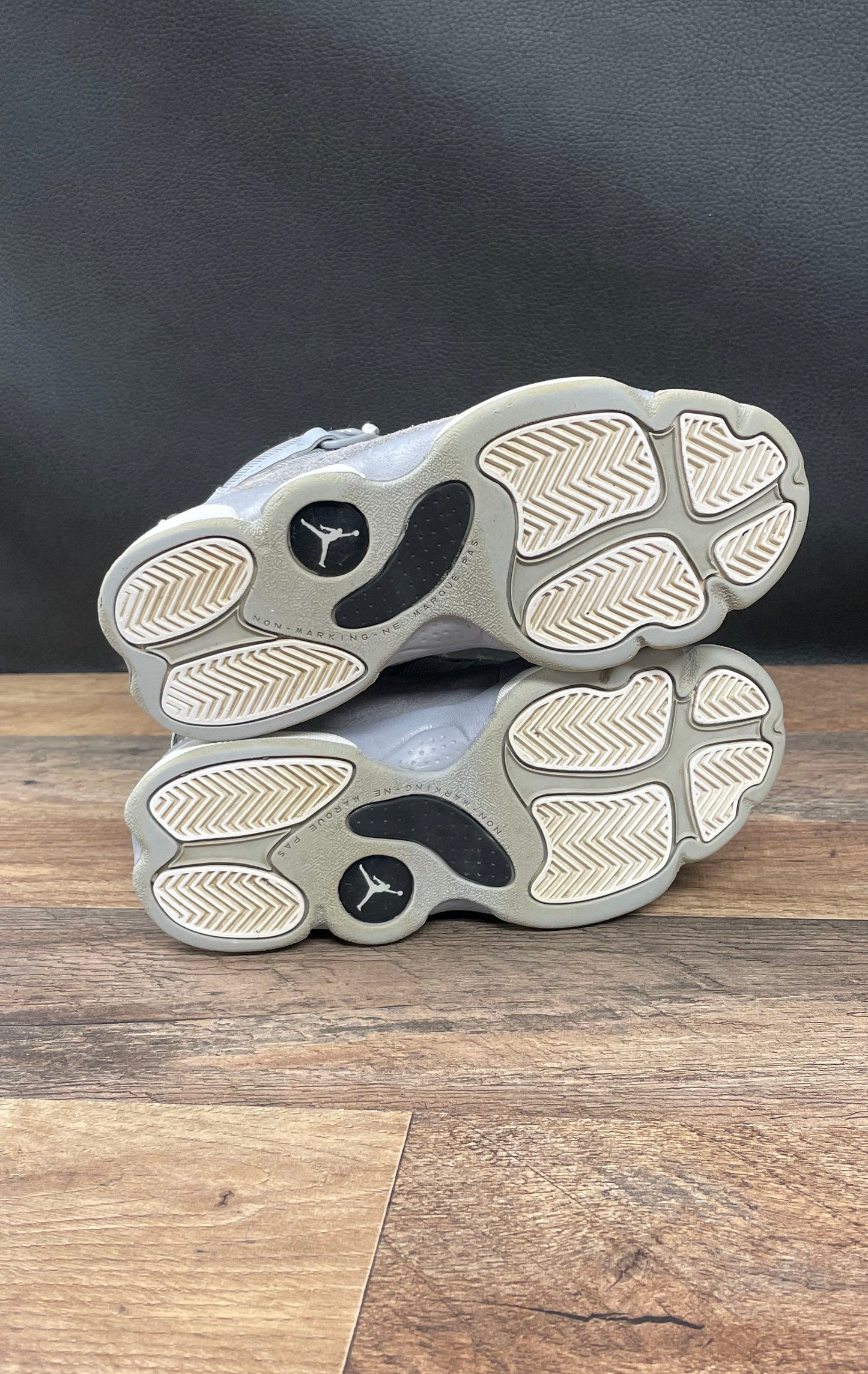 Jordan 6 Rings 'Wolf Grey/White/Cool Grey' Sneakers Youth size 2Y *IOB*