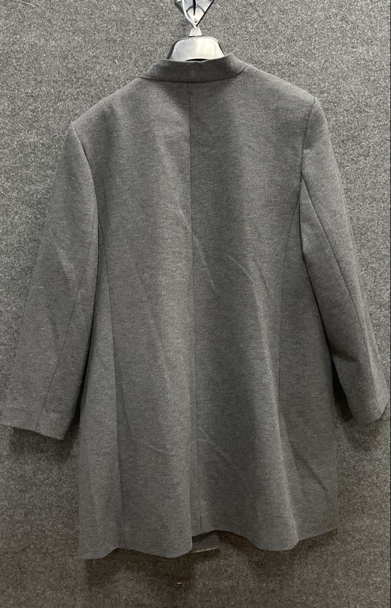 Calvin Klein Women's Gray Open Front Textured Blazer Coat Sz 18W