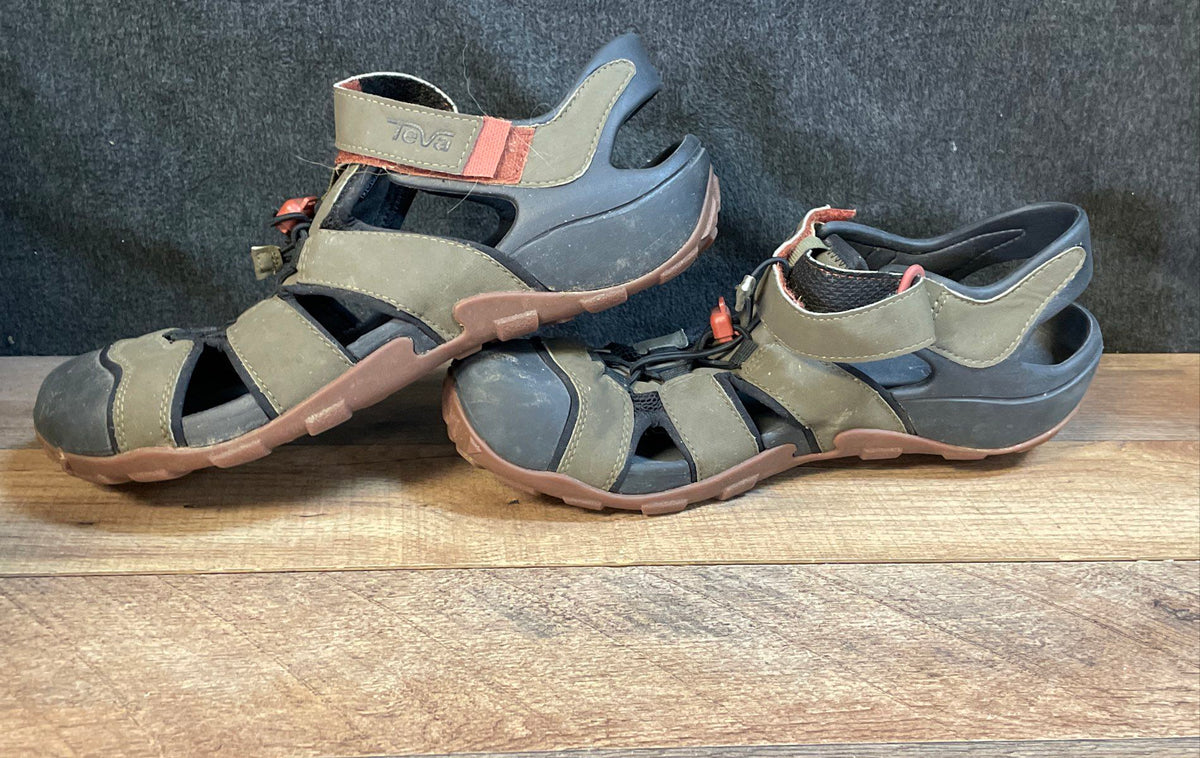 Teva Outflow CT Olive Green Black Waterproof Hiking Sport Sandals Size 11