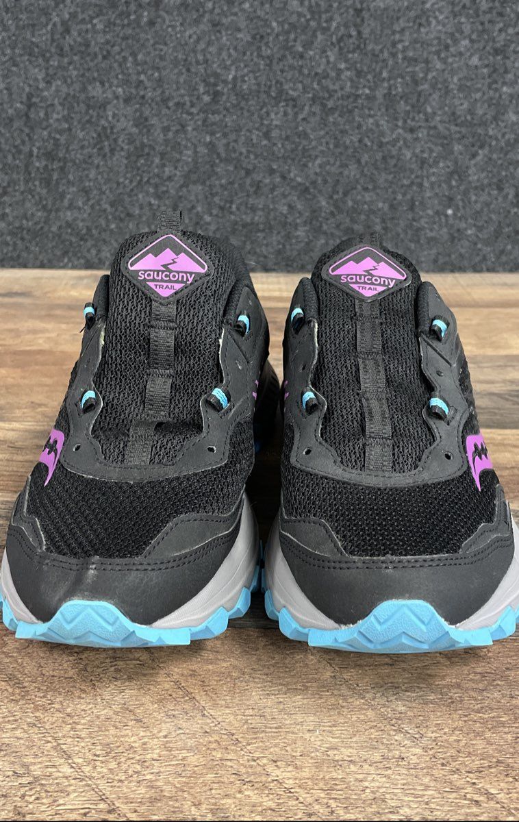 Saucony Excursion TR15 Black Purple Blue Women's Trail Running Shoes Size 8.5