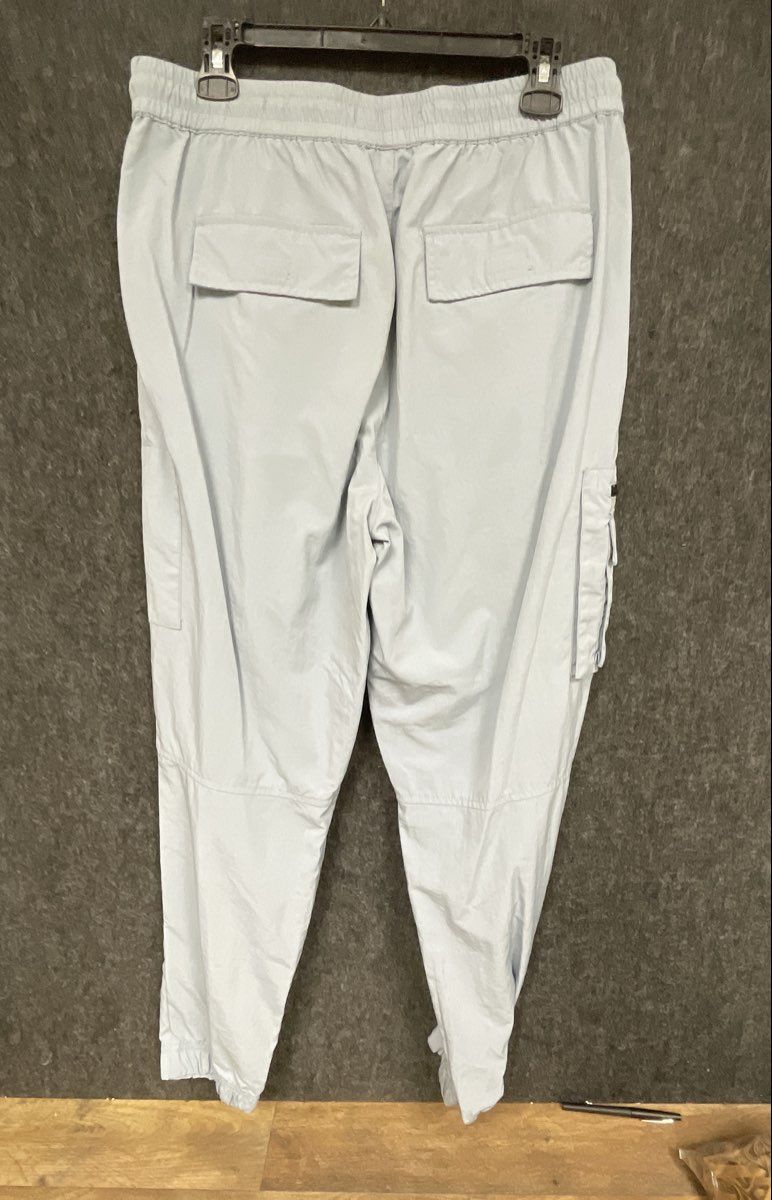 PacSun Men's Light Blue Technical Nylon Cargo Jogger Pants Drawstring Size L