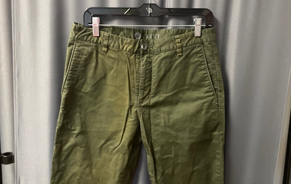 Vuori Men's Olive Green Cotton Stretch Chino Pants Sz 30