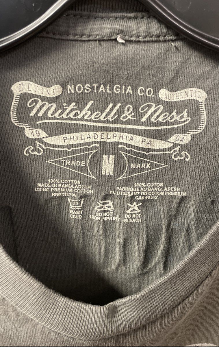 Mitchell & Ness LA Dodgers MLB Graphic T-Shirt Double Sided Gray Sz M