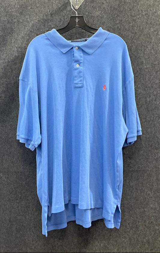Polo Ralph Lauren Men's Light Blue Short Sleeve Polo Shirt Sz 2XB Big & Tall
