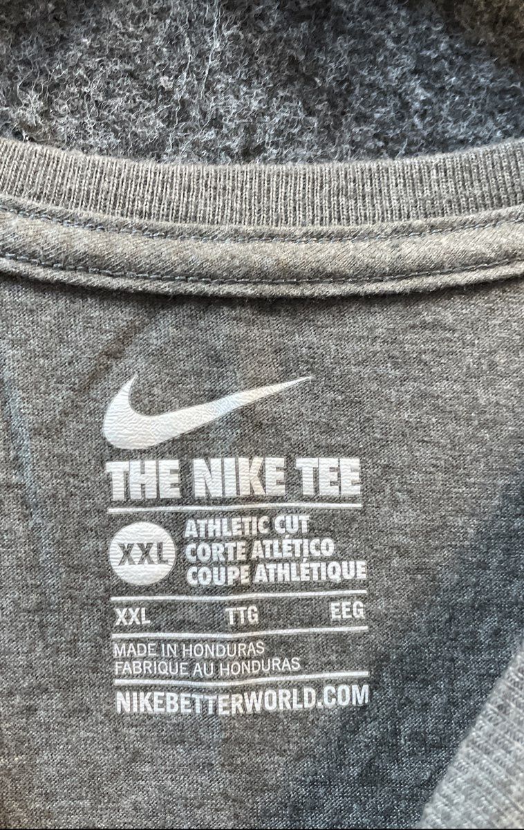 Nike Men's Denver Broncos Super Bowl 50 Champions T-Shirt Gray Sz XXL