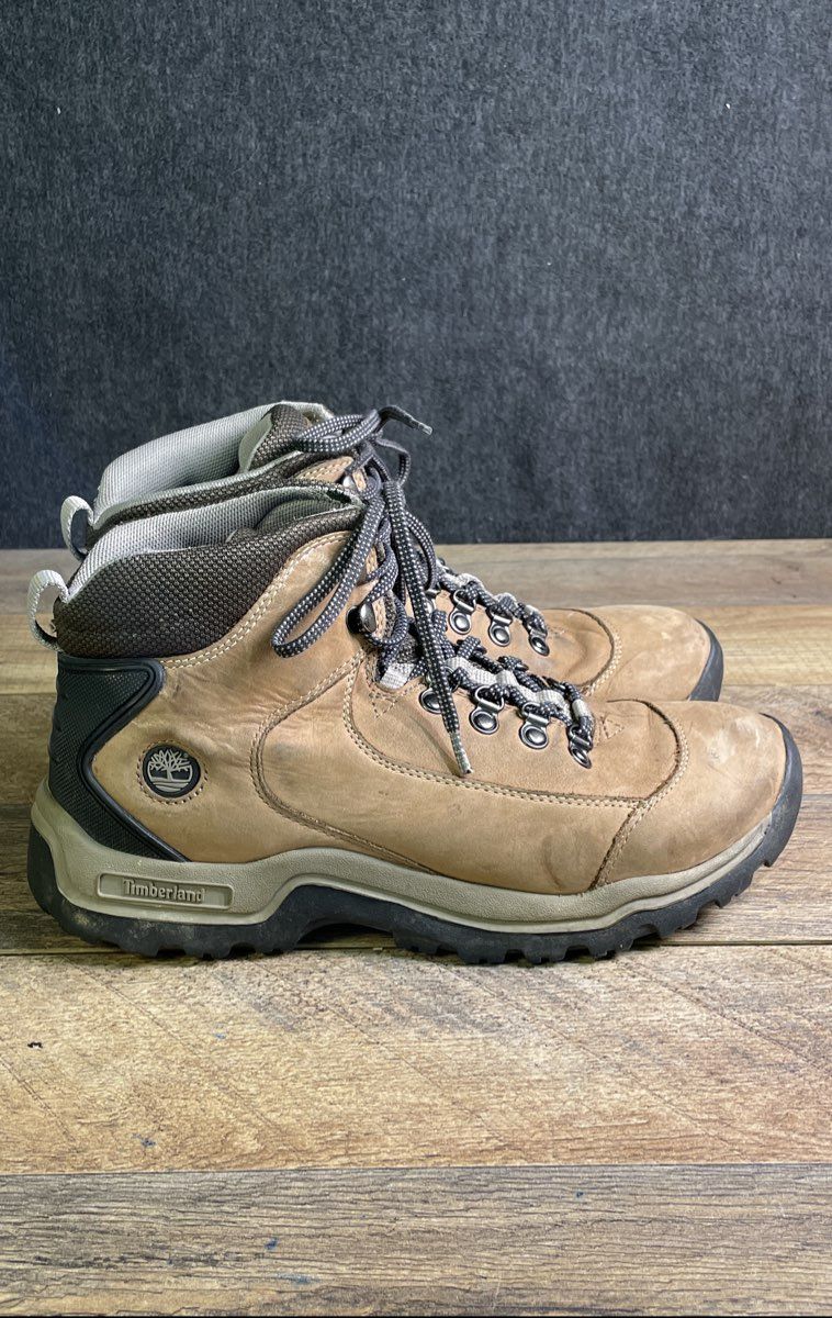Timberland White Ledge Mid Waterproof Hiking Boots Tan Brown Women's Size 9