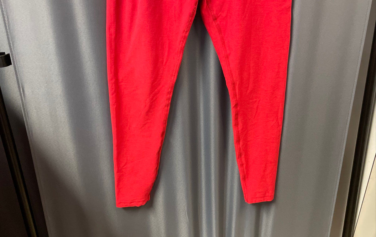 Beyond Yoga Women's Red High Waisted Crossover Waist Leggings Size L