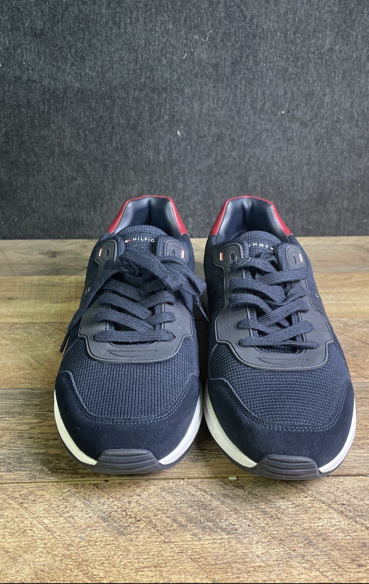 Tommy Hilfiger Massimo Navy Blue Red White Lifestyle Sneakers Men's Size 11