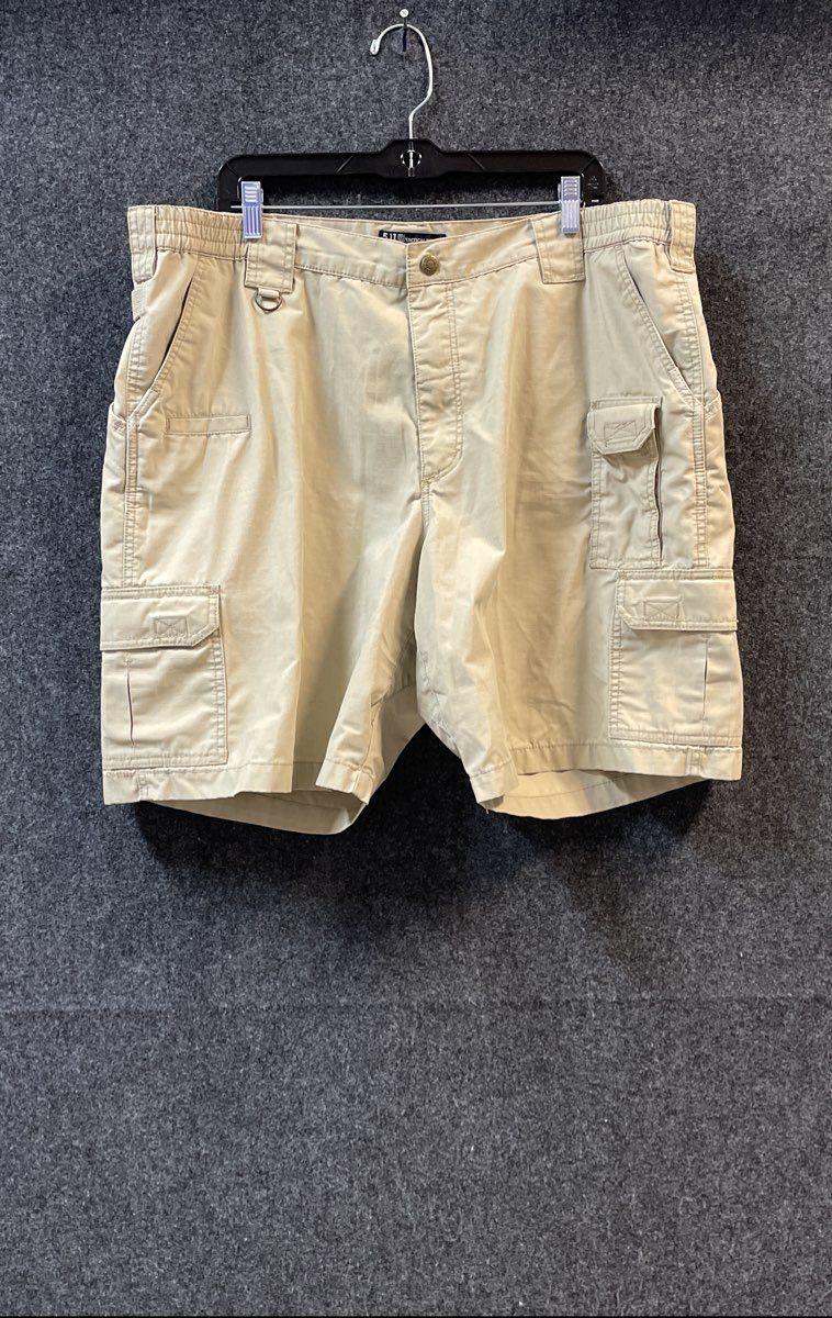 5.11 Tactical Men's Khaki Brown Academy Utility Cargo Shorts Style 73287 Sz 42