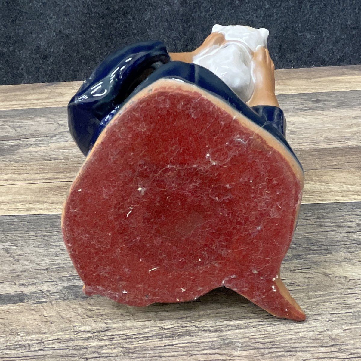 Vintage UCAGCO Japan Girl w/ Cat Figurine Blue Kimono Ceramic Statue 7"