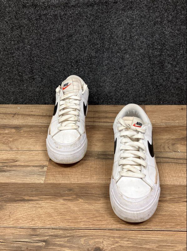 Nike Court Legacy Lift White Black Hemp Platform Sneakers Women's Size 7
