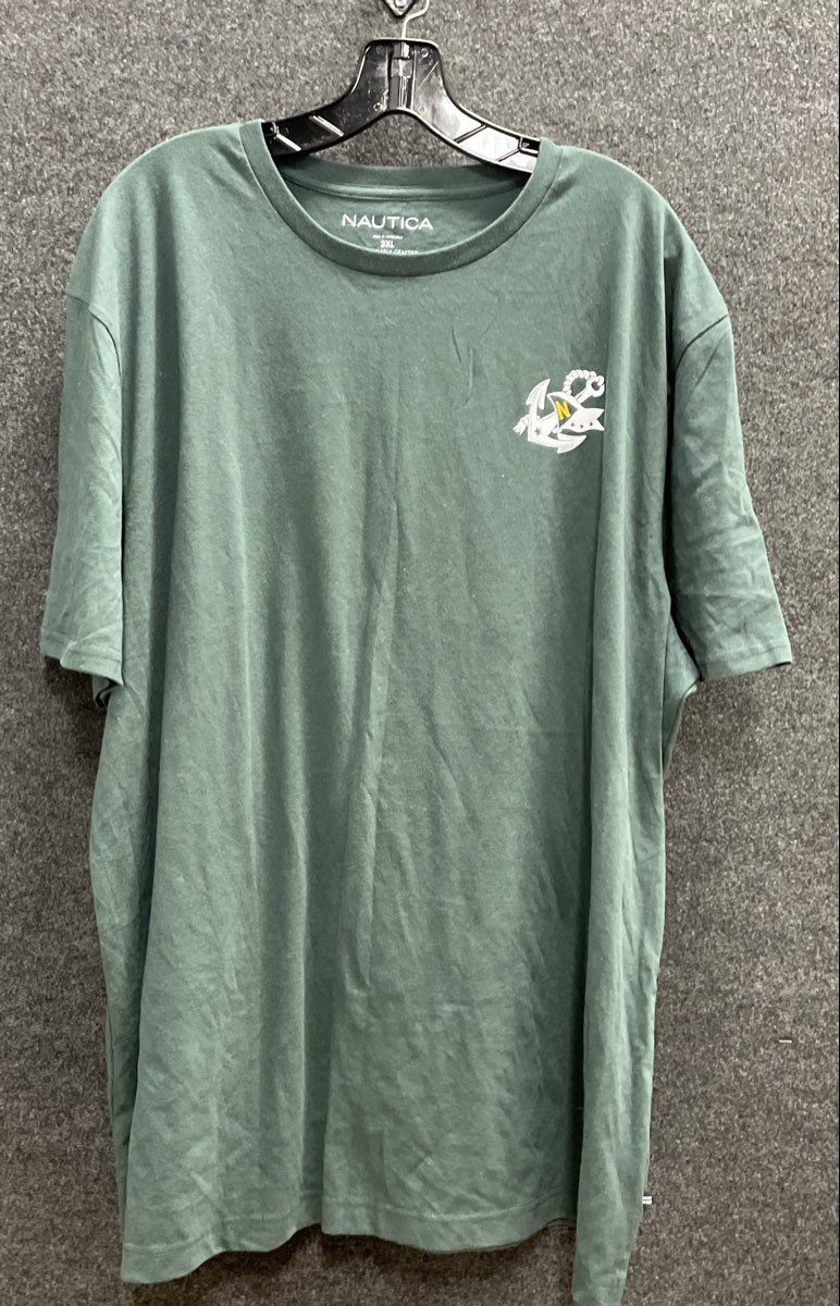 Nautica Men's Bayou Green Sailing Club Graphic T-Shirt Anchor Sz 3XL NWT