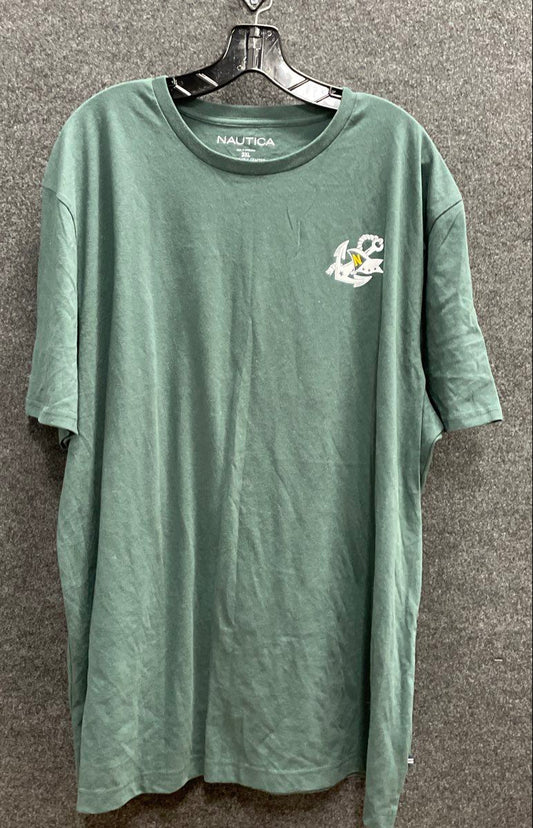 Nautica Men's Bayou Green Sailing Club Graphic T-Shirt Anchor Sz 3XL NWT