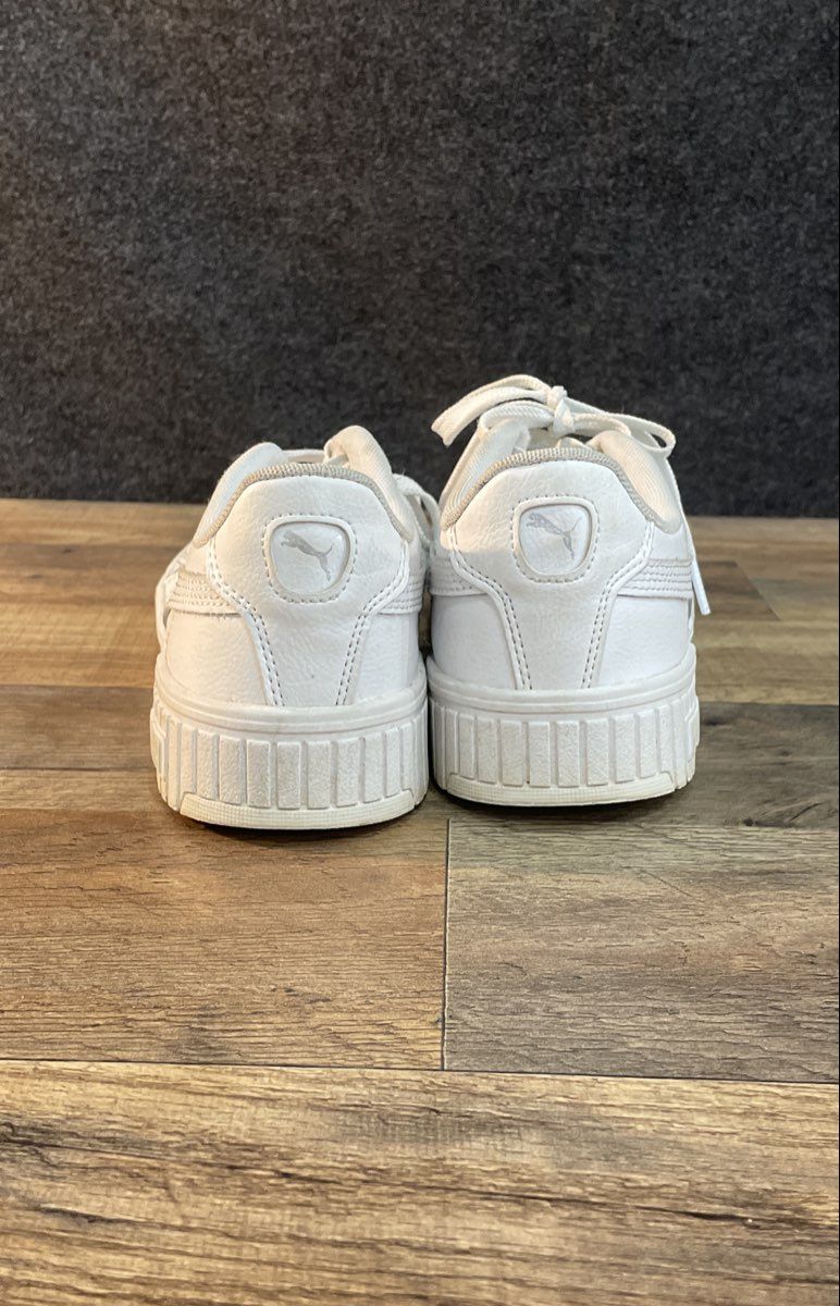 Puma Cali Court White Leather Platform Women's Sneakers Size 8.5