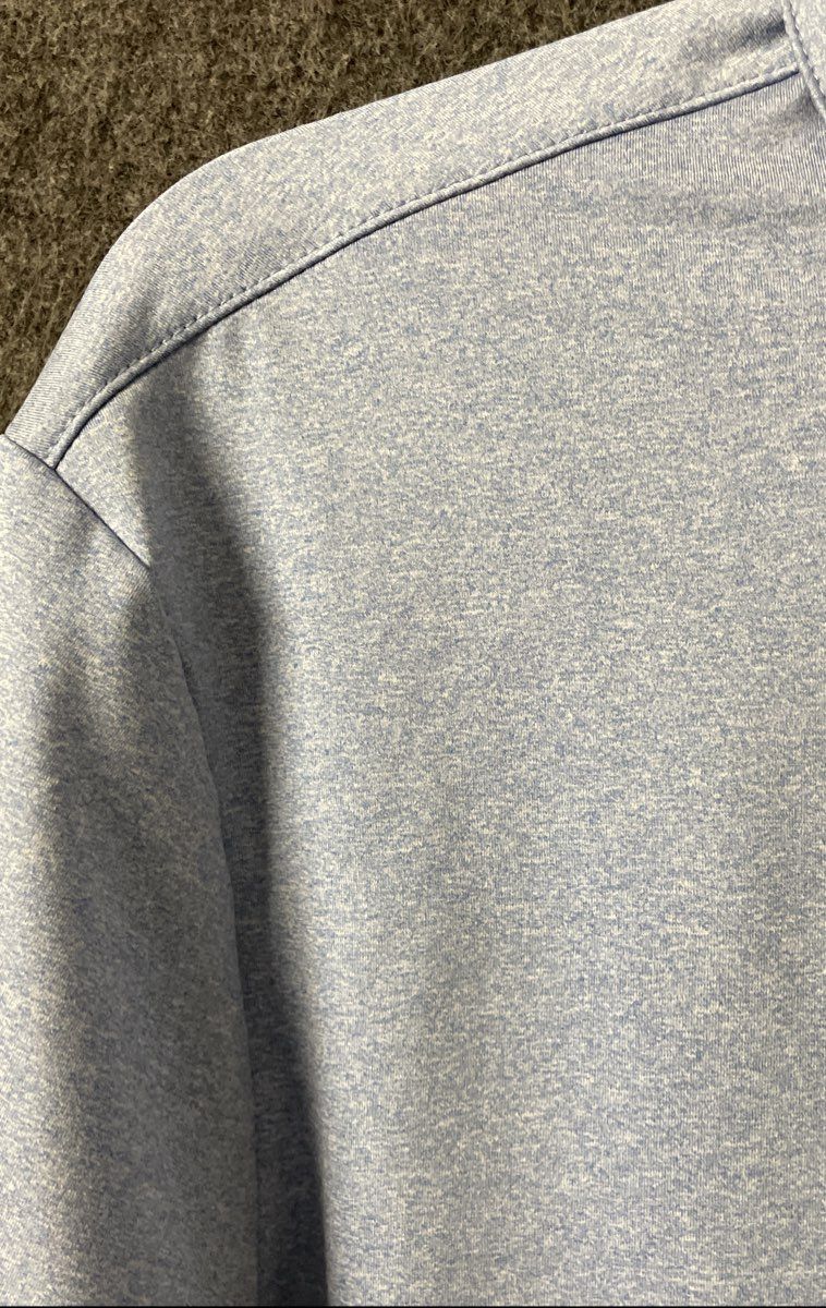 Adidas Men's Ultimate365 Golf Polo Shirt Light Blue Heather Custom Logo NWT M