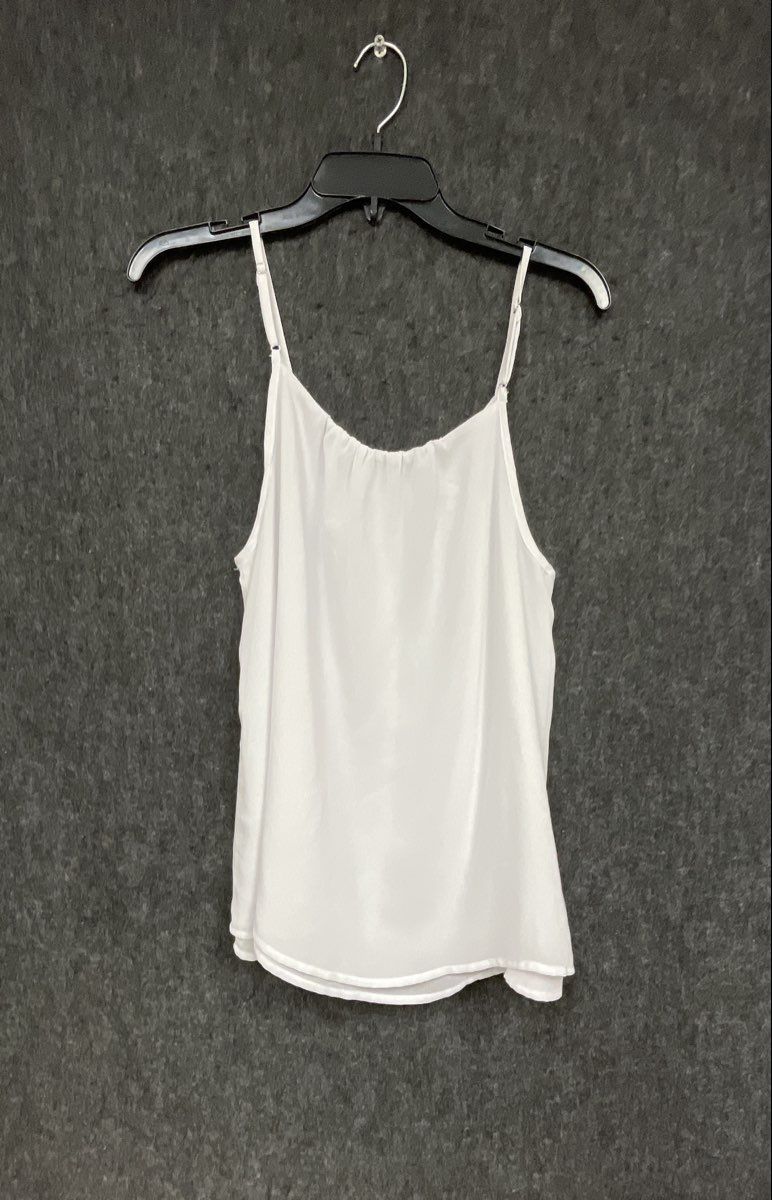 Ariat Women's White Studded Embellished Hem Tank Top Scoop Neck Sz M