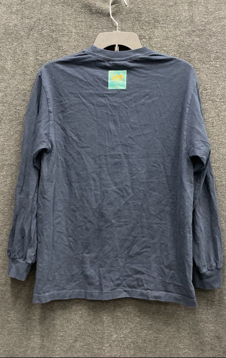 The Hundreds x Lee Men's Navy Graphic Long Sleeve T-Shirt Cowboy Buffalo Sz M
