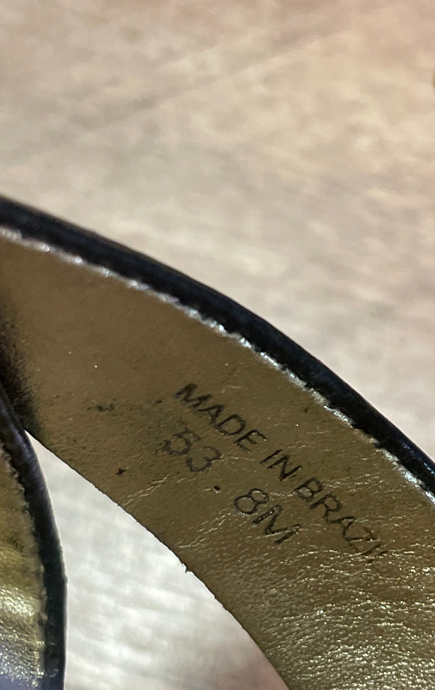 Kate Spade New York Black Leather Cork Platform Wedge Sandals Women's Size 8