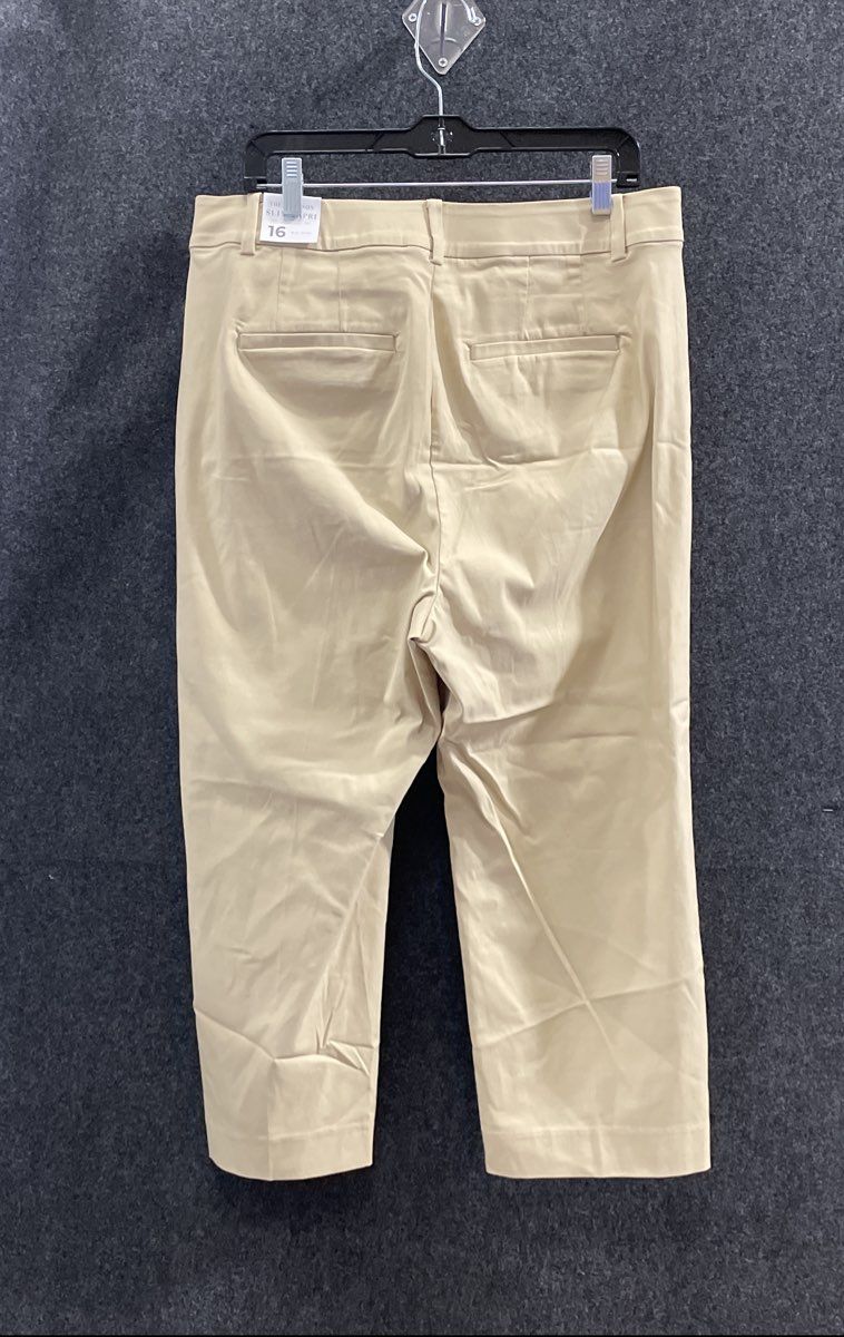 Lane Bryant Women's Khaki The Slim Capri Pants Size 16 NWT