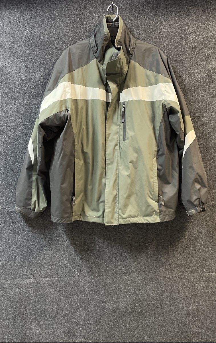 Lanesboro Sport Men's Colorblock Fleece Lined Full Zip Coat Olive Green Sz XL