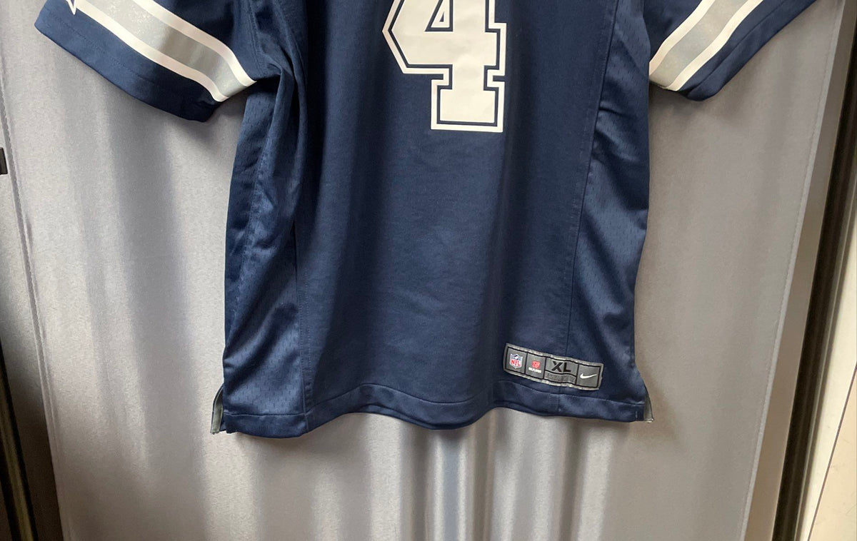 Nike Women's Dallas Cowboys Dak Prescott #4 Football Jersey Navy Blue XL 18/20