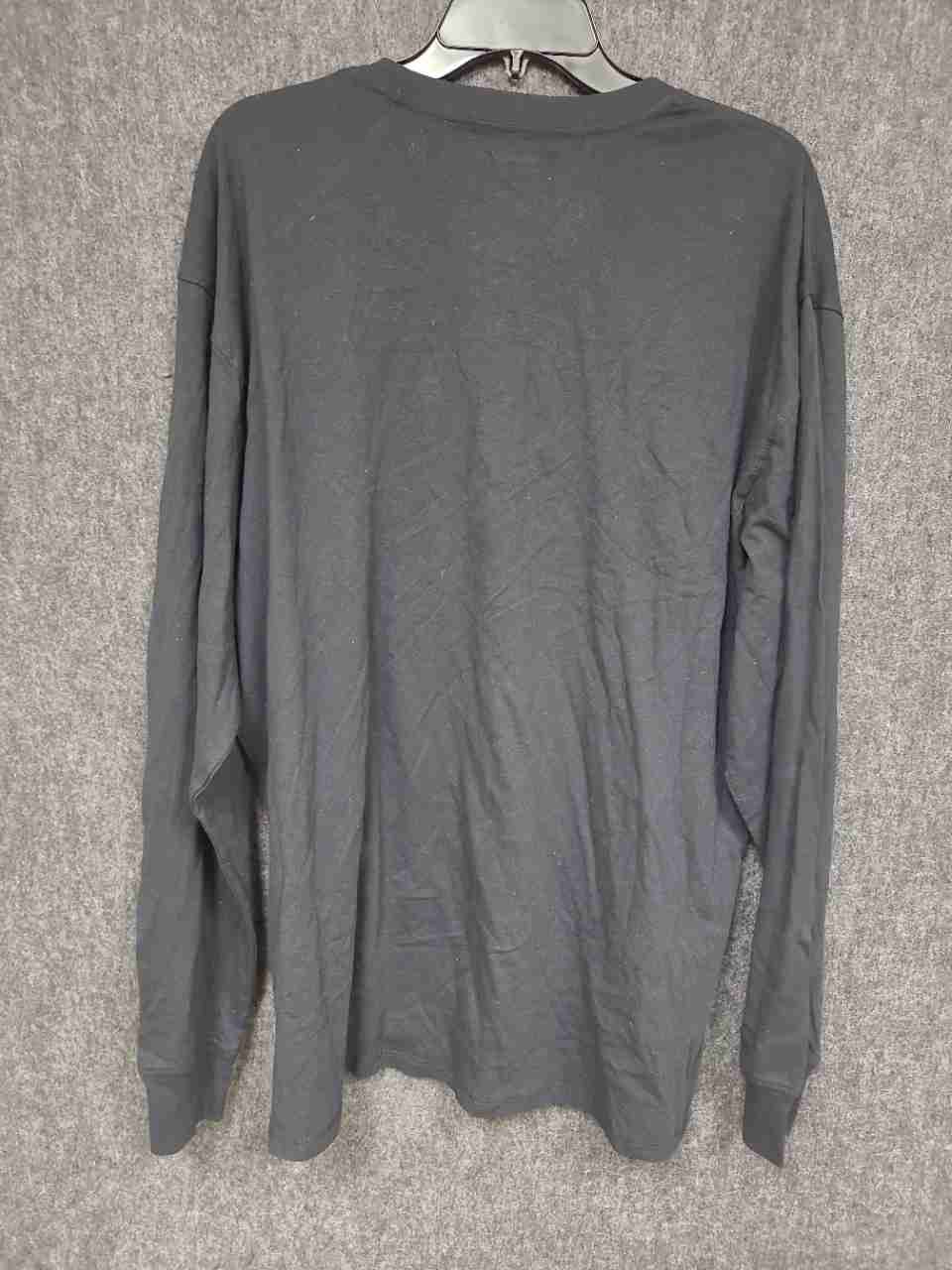 Champion Men's Black Long Sleeve T-Shirt Script Logo NWT Sz XL