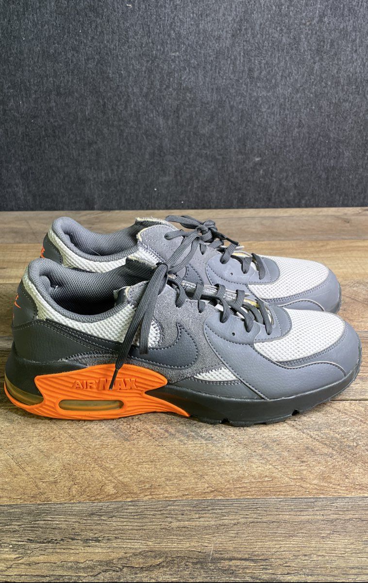 Nike Air Max Excee Dark Grey Bright Mango Orange Men's Sneakers Size 10