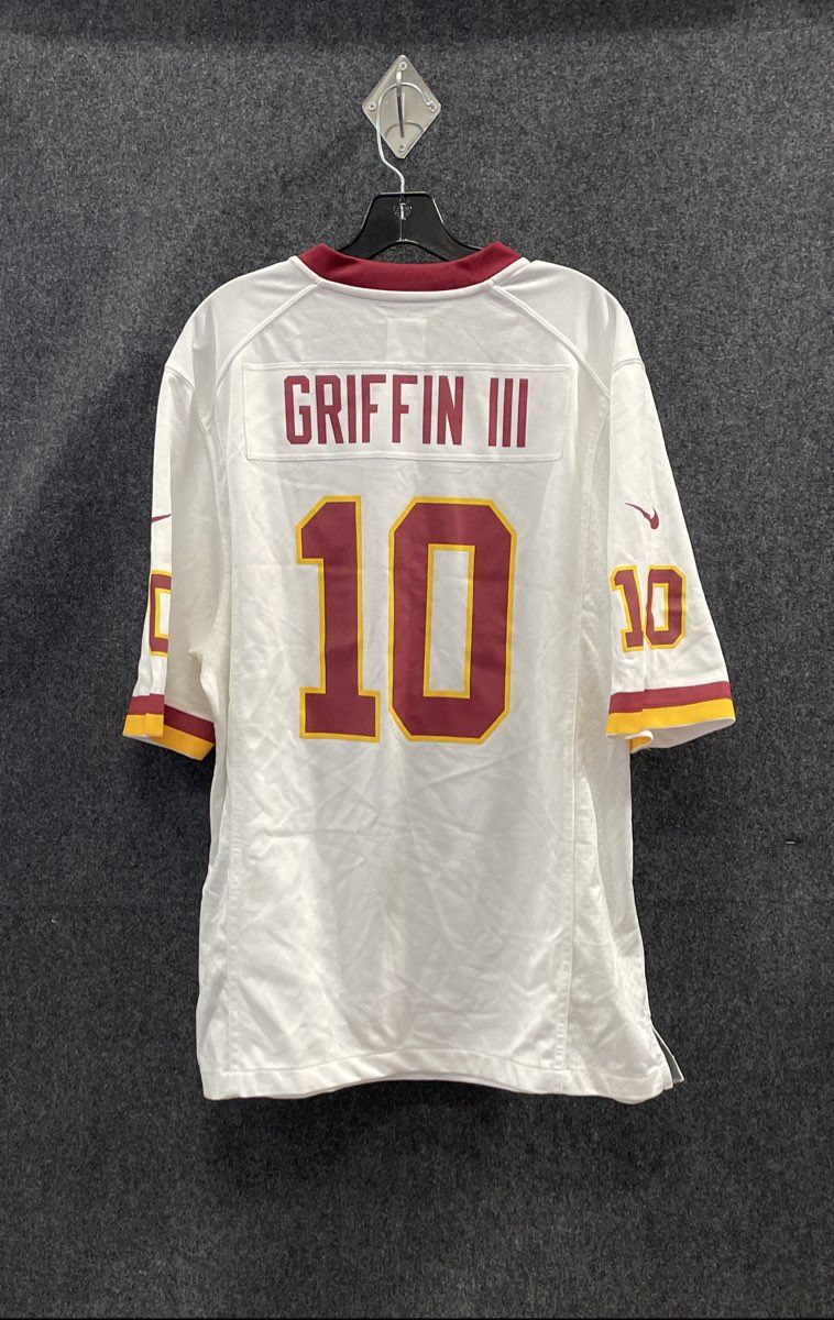 Nike Men's Washington Redskins Robert Griffin III RG3 #10 White Jersey Sz L