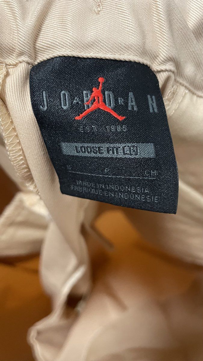 Jordan Woven Trousers Bio Beige Loose Fit Pants Size S FJ6137-296