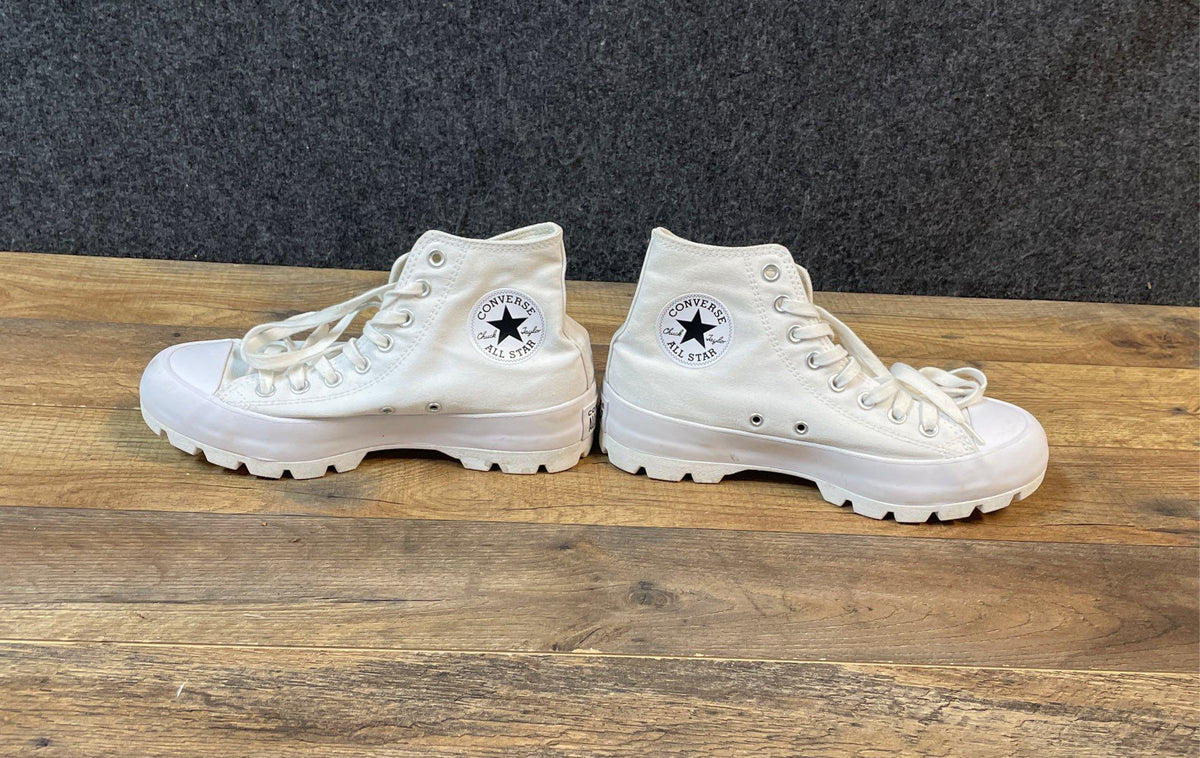 Converse Chuck Taylor All Star Lugged High Top White Women's Size 8.5