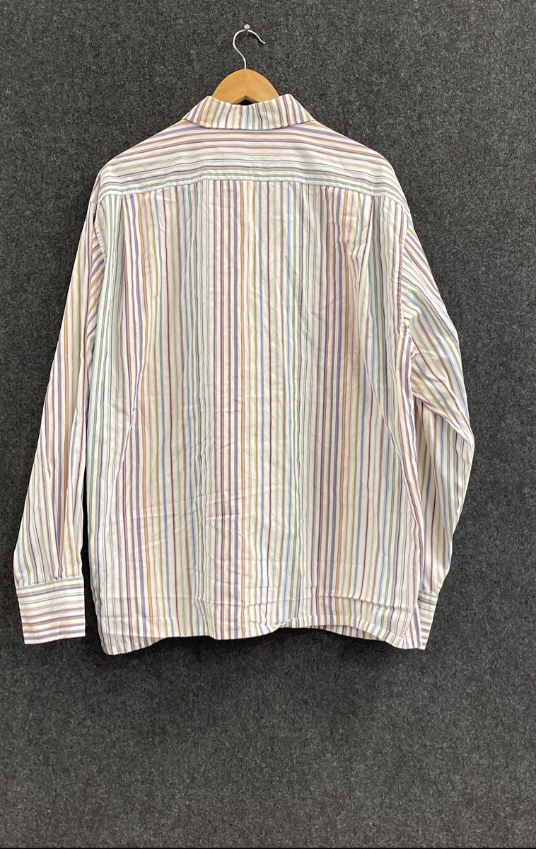 Alexander Julian Men's Private Reserve Estate Designed Stripe Cotton Shirt XL