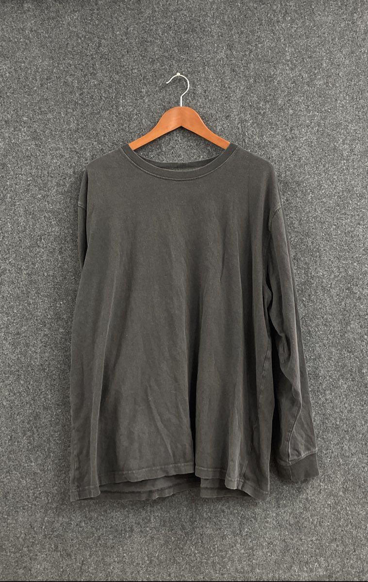 Carhartt Men's Faded Black Long Sleeve Loose Fit Logo Sleeve Workwear Sz XL