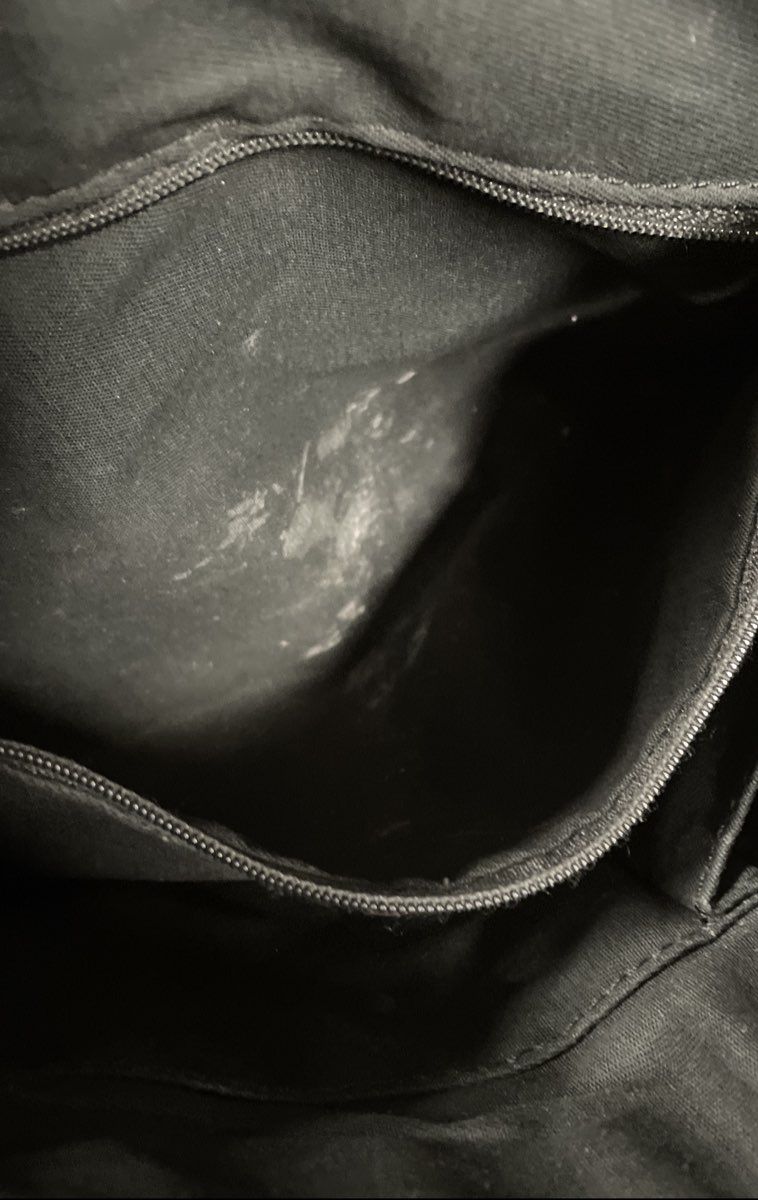 Fossil Black Pebbled Leather Large Messenger Crossbody Bag Brass Hardware